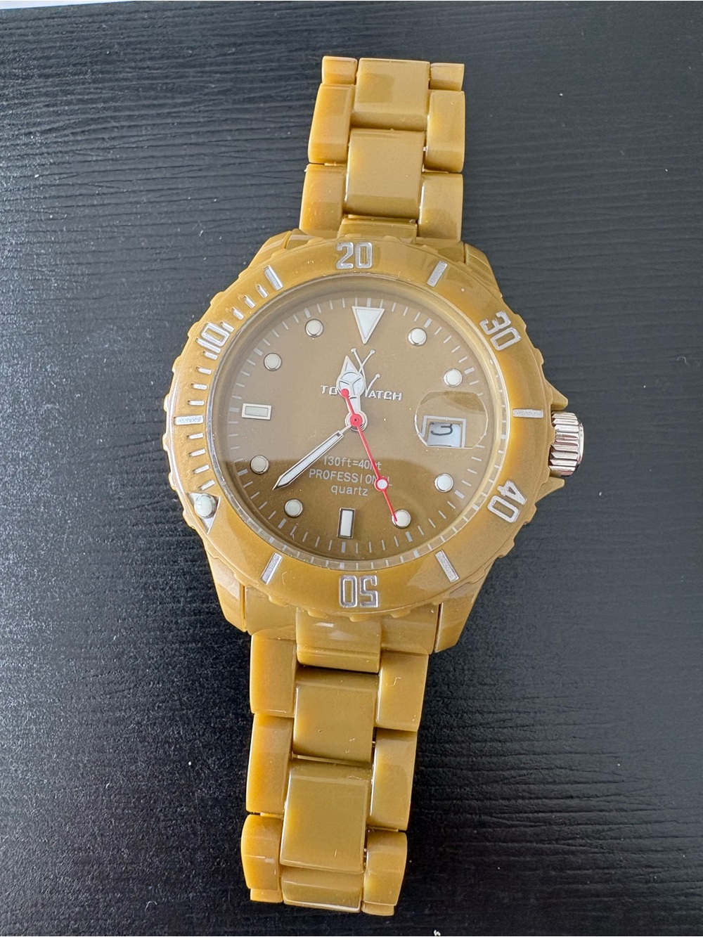 Women's Tan Dive-Style Watch